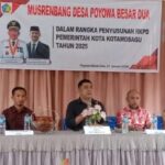 Ketua DPRD Kotamobagu Mekal Hadiri Musrenbang di Poyowa Besar 2