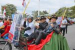 Naik Becak, Pj Wali Kota Letnan Hadir dalam Pembukaan Musrenbang RKPD 2025 Sumut