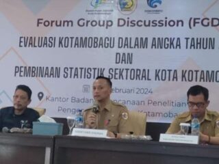 Pemkot Kotamobagu Gelar FGD Evaluasi dan Pembinaan Statistik Sektoral