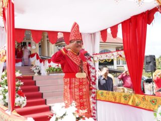 Pj Bupati Limi Mokodompit Pimpin Upacara HUT Kabupaten Bolmong ke-70