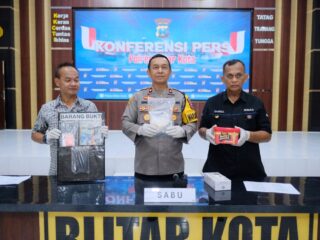 Polres Blitar Kota Ungkap Peredaran Sabu 0,5 Kg Senilai Rp 800 Juta