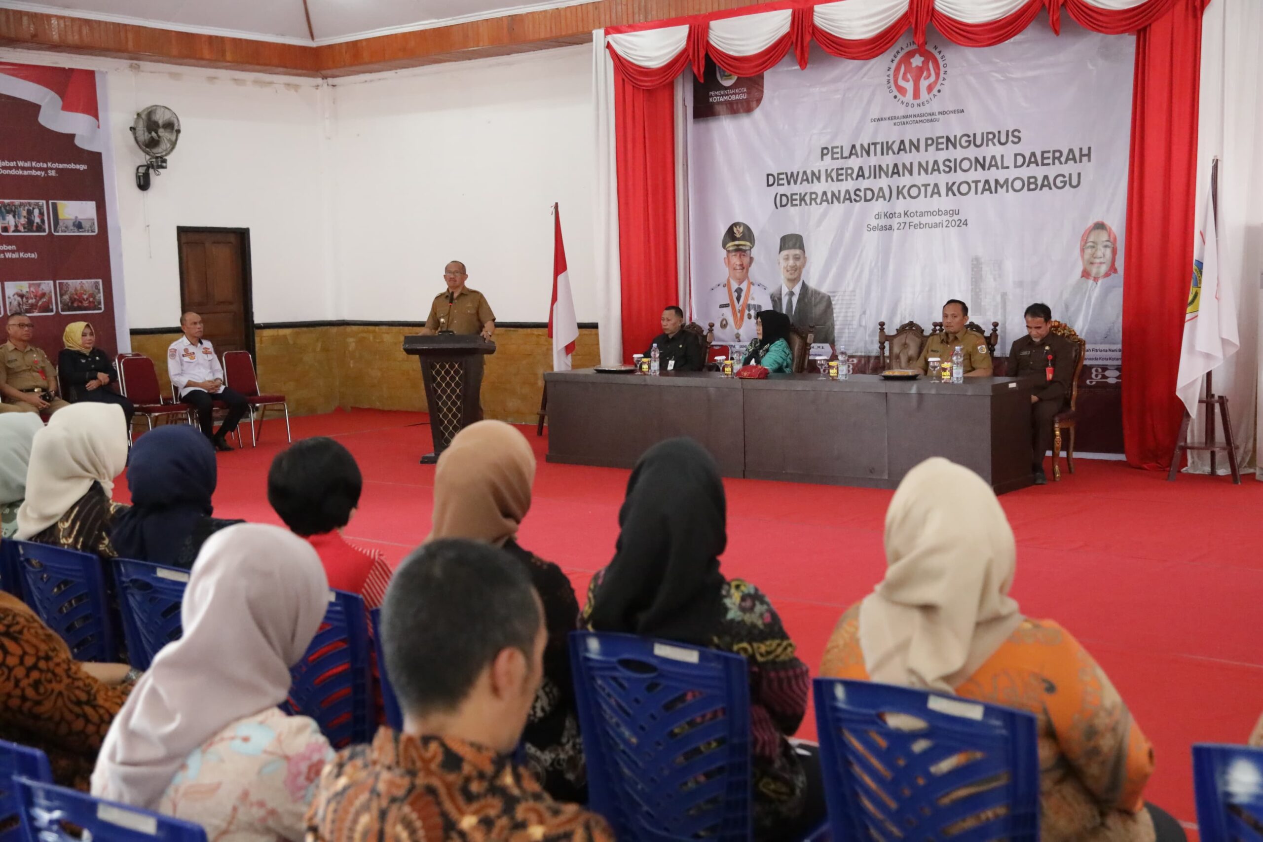 Wali Kota Asripan Nani Hadiri Pelantikan Pengurus Dewan Kerajinan Nasional Daerah Kotamobagu