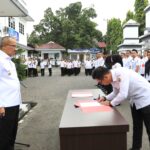 Wali Kota Asripan Nani Pimpin Apel Pagi dan Penandatanganan Perjanjian Kinerja Para Pimpinan OPD