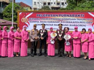 Polres Padangsidimpuan Gelar Acara Pelepasan Anggota Purnabhakti