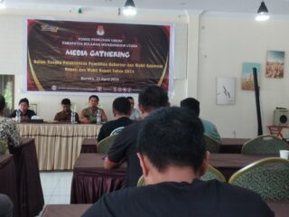 Buka kegiatan Media Gathering  Dengan Wartwan, Djuka : Pers Garda Terdepan menyajikan Informasi 