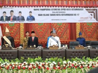 Wali Kota Asripan Nani Hadiri Rapat Paripurna Istimewa HUT Kota Kotamobagu ke-17