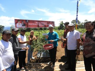 Wali Kota Kotamobagu Asripan Nani Pimpin Panen Cabai Rawit di Bukit Ilongkow