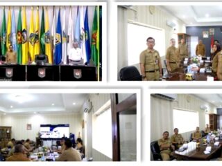 Wali Kota dan TPID Kotamobagu Ikuti Rakor Pengendalian Inflasi
