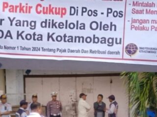 Dishub Kotamobagu Tertibkan Juru Parkir Liar di Jalan Kartini
