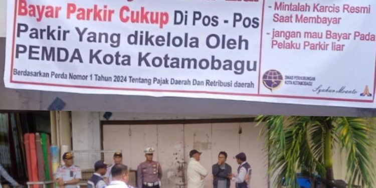 Dishub Kotamobagu Tertibkan Juru Parkir Liar Jalan Kartini