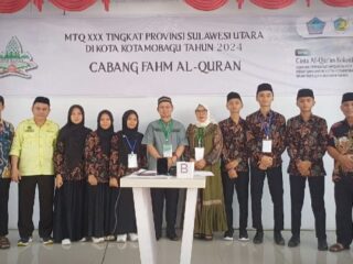 Kafilah Kotamobagu Sabet Juara Pertama Fahmil Quran di MTQ ke-30 Provinsi Sulut