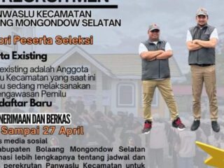 Rekrutmen Panwascam untuk Pilkada 2024 di Bolsel Dibuka