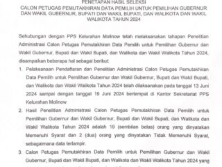 KPU Kotamobagu Umumkan Hasil Seleksi Pantarlih