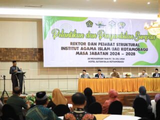 Wali Kota Asripan Nani Hadiri Pelantikan Rektor dan Pejabat Struktural IAI Kotamobagu
