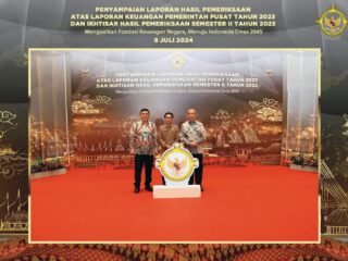 Wali Kota Asripan Nani Hadiri Penyampaian Hasil Pemeriksaaan BPK di Jakarta