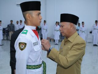 Anggota Paskibraka Kabupaten Asahan Dikukuhkan