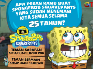 GTV Rayakan Debut Spongebob ke-25 dengan Episode yang Makin Seru