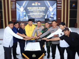 Jelang Laga Sepak Bola BRI Liga 1, Suporter Bola Deklarasi Jaga Kondusifitas Keamanan