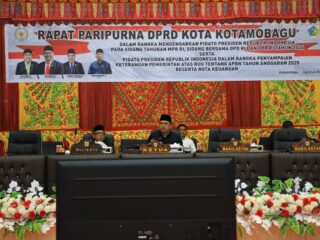 Wali Kota Abdullah Mokoginta Hadiri Rapat Paripurna DPRD Kota Kotamobagu