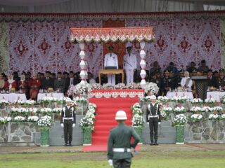 Wali Kota Abdullah Mokoginta Pimpin Upacara HUT Kemerdekaan RI ke-79
