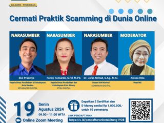 Webinar Kominfo di Bitung, Ajak Pelajar Cermati Praktik Scamming di Dunia Online