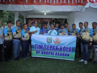 Bupati Asahan Hadiri Turnamen Sepak Bola Piala Penasehat Korpri