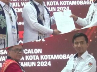 Hari Terakhir Pendaftaran Pilkada 2024, KPU Kotamobagu Terima Berkas Dua Pasangan Calon