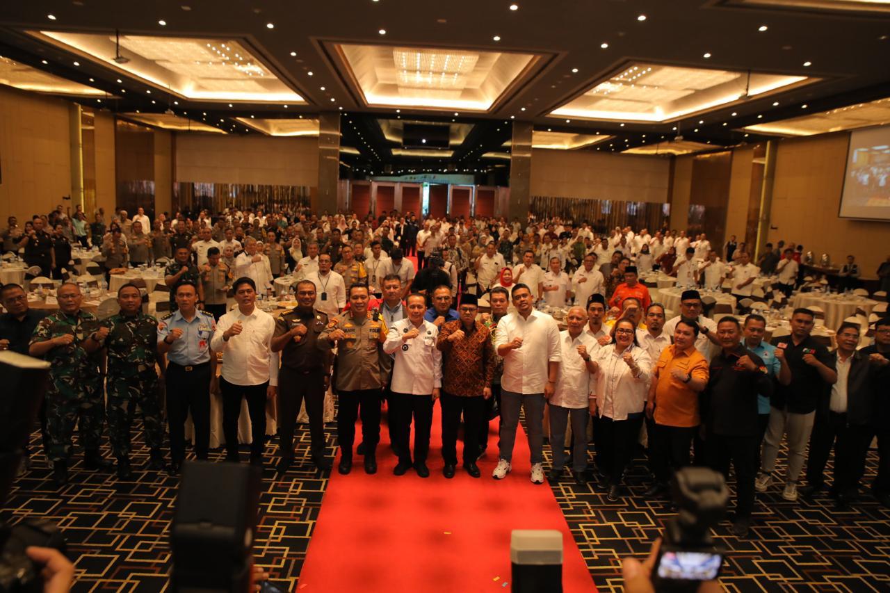 Pj Sekretaris Daerah Asahan Ikuti Deklarasi Damai Pilkada Sumatera Utara