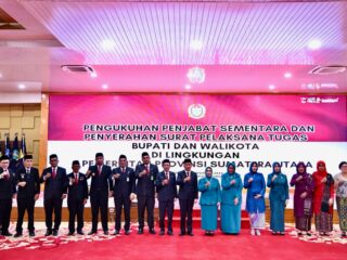 Sekretaris Daerah Zainal Aripin Sinaga Hadiri Pengukuhan Pjs Bupati Asahan
