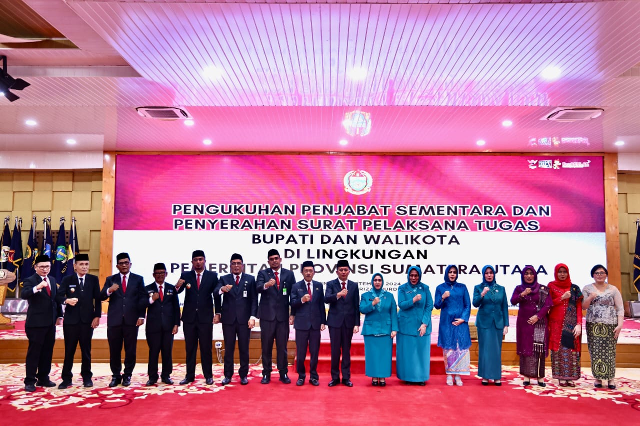 Sekretaris Daerah Zainal Aripin Sinaga Hadiri Pengukuhan Pjs Bupati Asahan