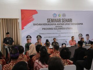 Wali Kota Abdullah Mokoginta Hadiri Seminar Sehari BKSAU dan Deklarasi Pemilukada Damai