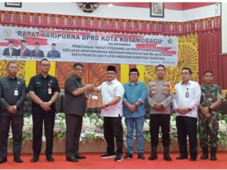 Wali Kota Abdullah Mokoginta Teken Nota Kesepakatan KUPA PPAS Tahun 2024
