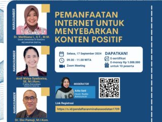 Webinar Kemkominfo di Minsel, Bahas Pemanfaatan Internet untuk Sebarkan Konten Positif