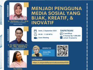 Webinar Kominfo, Ajak Pelajar jadi Pengguna Medsos yang Bijak, Kreatif, Inovatif
