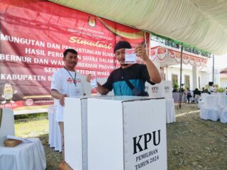 KPU Bolmong Utara Laksanakan Simulasi Pemungutan dan Perhitungan Suara Serta Rekapitulasi Hasil Pada Pilkada  2024    