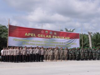 Jelang Kedatangan Presiden RI ke Asahan, TNI-Polri Apel Gelar Pasukan