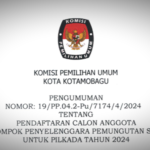 KPU Kotamobagu Buka Pendaftaran KPPS Pilkada 2024