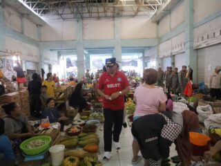 Wali Kota Abdullah Mokoginta Tinjau Sejumlah Pasar di Kotamobagu