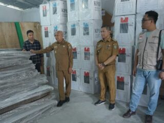 Bupati Asahan Tinjau Persiapan Pemilu 2024 di Kecamatan
