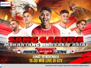 Kawal Mimpi Sang Garuda Taklukan Raksaksa Asia! Saksikan Indonesia vs Jepang, Live di GTV!