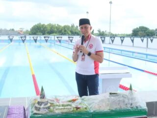 Pj Bupati Bangkalan Arief M Edie Resmikan Kolam Renang Olympic