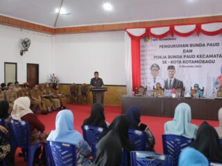 Wali Kota Abdullah Mokoginta Hadiri Pengukuhan Bunda PAUD