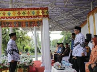 Wali Kota Abdullah Mokoginta Pimpin Upacara Peringatan HGN dan HUT PGRI ke-79