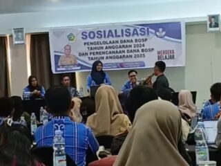 Disdik Kotamobagu Gelar Sosialisasi Pengelolaan Dana BOS