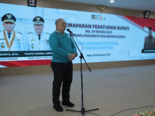 Sekda Kabupaten Asahan Paparkan Peraturan Bupati No 34 Tahun 2023