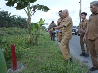 Bupati Asahan Tinjau Lahan Lokasi Rencana Pembangunan Lapas