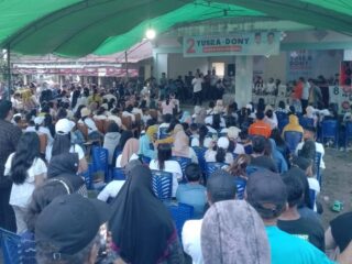 Yusra Alhabsyi dan Dony Lumenta Gelar Kampanye di Desa Ibolian