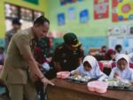 Dandim Bangkalan Tinjau Hari Pertama Makan Bergizi Gratis