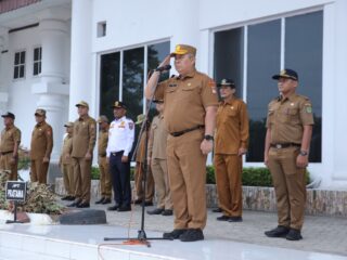 Sekretaris Daerah Pimpin Apel Gabungan di Lingkungan Pemerintah Kabupaten Asahan 