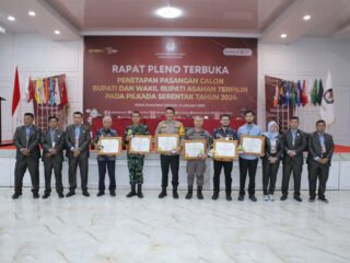 KPU Kabupaten Asahan Tetapkan Pasangan Calon Bupati dan Wakil Bupati Terpilih Kabupaten Asahan